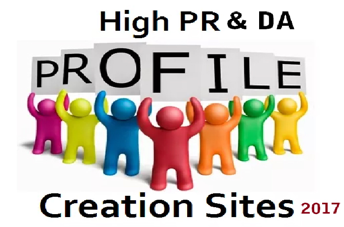 Top 100+ High PR Profile Creation Sites List 2017